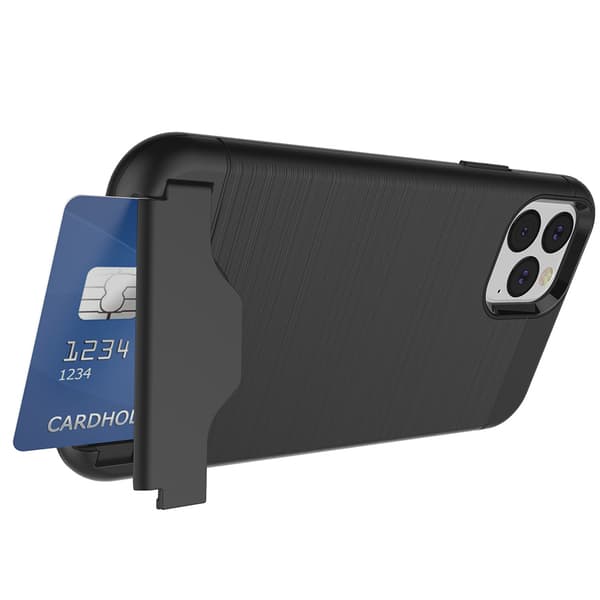 iPhone 11 Pro Max - Genomtänkt Skyddsskal med Kortfack