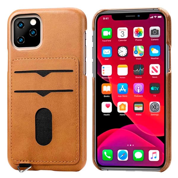 iPhone 11 Pro Max - Elegant Smart Skal med Korthållare