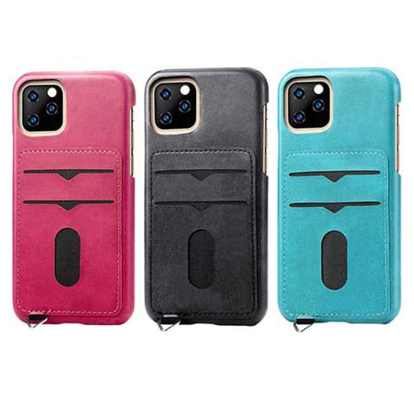 iPhone 11 Pro Max - Elegant Smart Skal med Korthållare