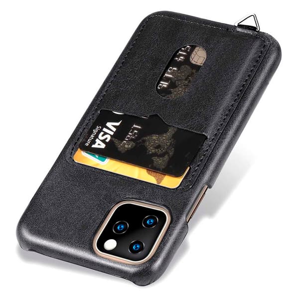 iPhone 11 Pro Max - Elegant Smart Skal med Korthållare