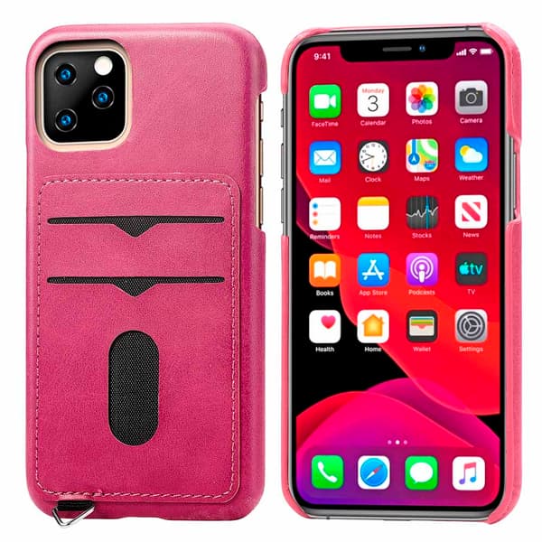 iPhone 11 Pro Max - Elegant Smart Skal med Korthållare