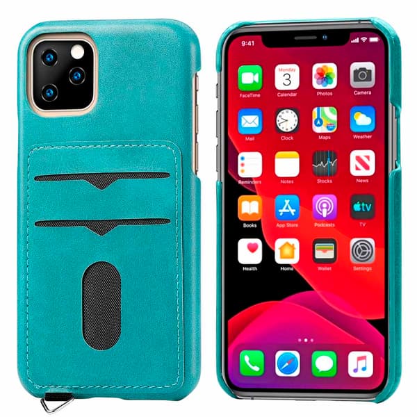 iPhone 11 Pro Max - Elegant Smart Skal med Korthållare
