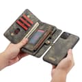 Miniatyrbild 11 av 11: CASEME iPhone 11 Pro Retro Split läder plånboksfodral - Grå