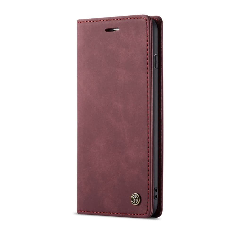 iPhone 6/6S Suojakotelo Retro Flip Telinetoiminto VinPunainen