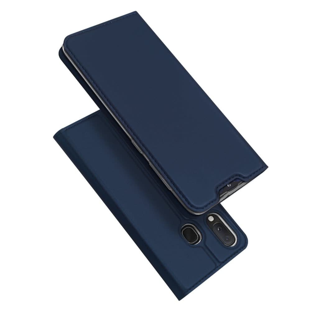 Samsung Galaxy A20E Suojakotelo Skin Pro Series Korttitasku MörkSininen