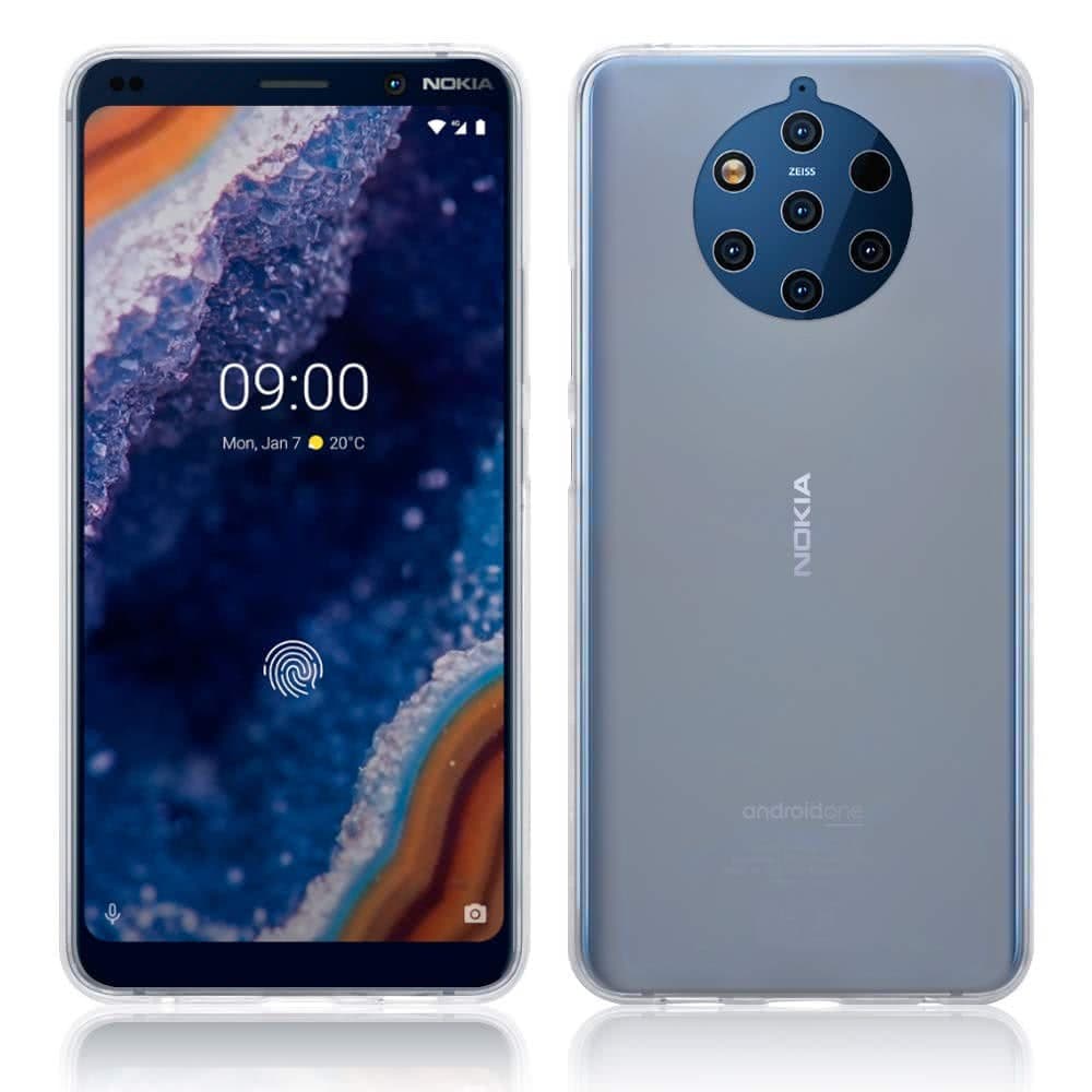 Nokia 9 PureView Suojakuori TPU-materiaali-materiaali Kirkas