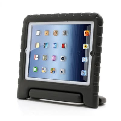 iPad (2/3/4) Kuori Kahvalla EVA Musta