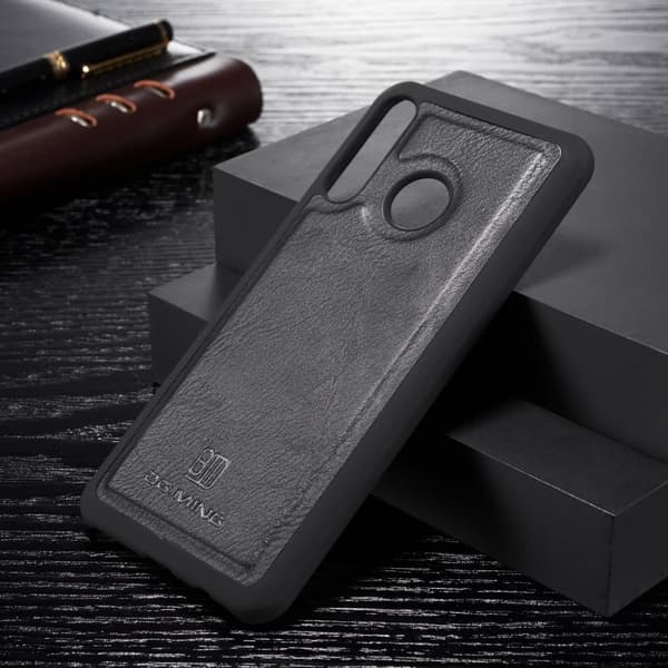 Huawei P30 Lite Kotelo Irrotettava Kuori PU-nahka Musta