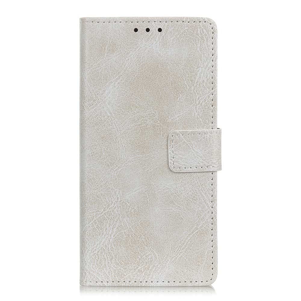 Samsung Galaxy A50 Plånboksfodral PU-läder Lädertextur Vit