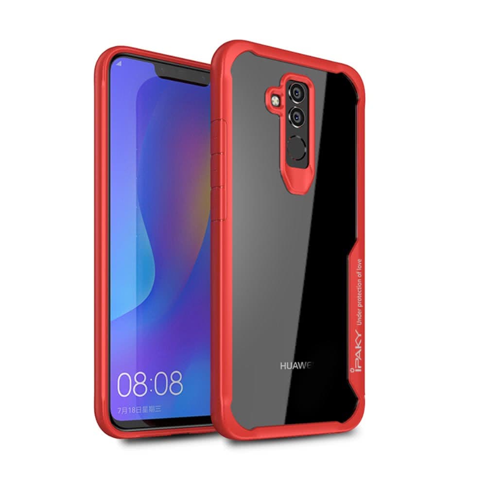 Huawei Mate 20 Lite Skal Sportig Design TPU Hårdplast Röd