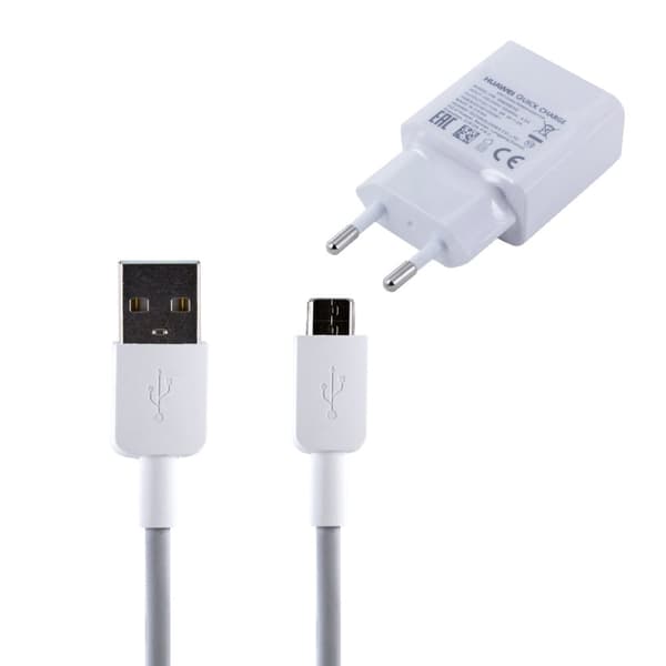 Huawei AP32 Quick Charger Adapterit + USB Type-C Kaapeli 1m Valkoinen