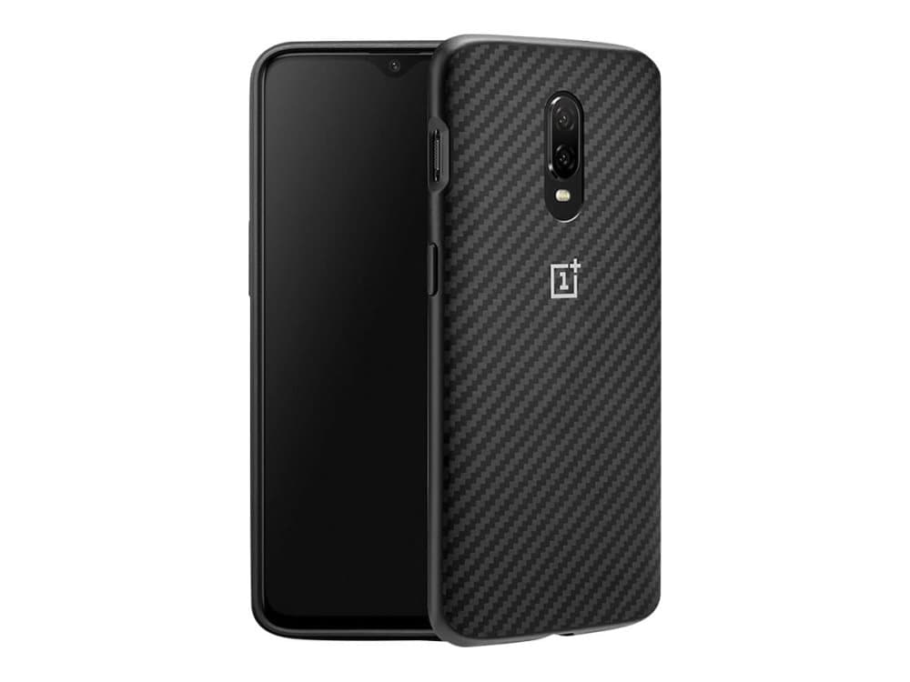 Original Suojakuori till OnePlus 6T Iskunkestävät Hiilikuiturakenne Musta