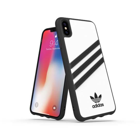 iPhone Xs Max Suojakuori OR 3-Stripes Snap Case FW18 Valkoinen