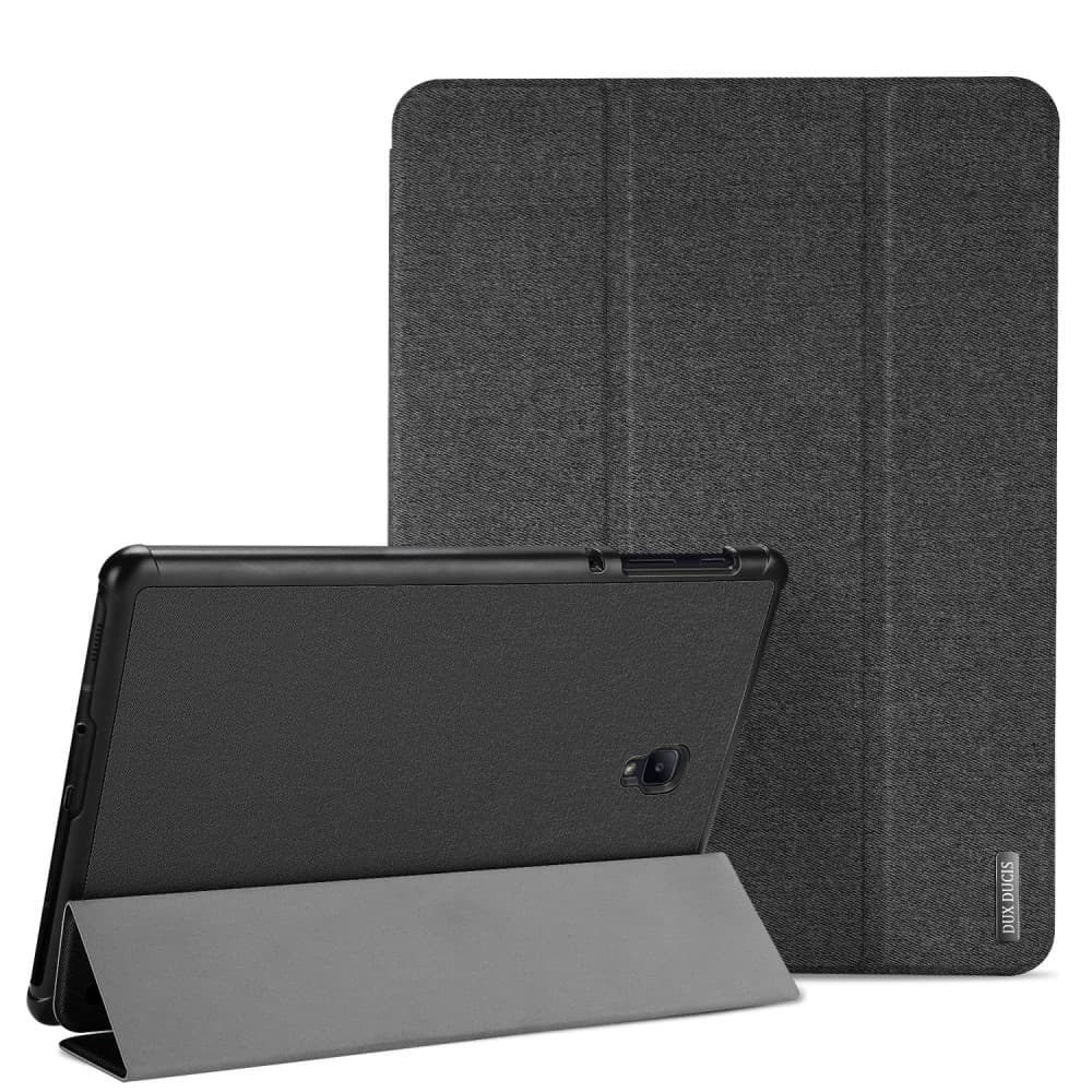 Domo Series Fodral till Samsung Galaxy Tab S4 10.5 Tyg TPU Tri-fold Svart