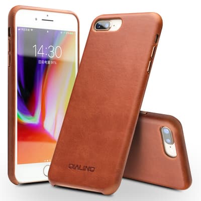 Kuori iPhone 8/7 Plus Aito Nahka Ruskea