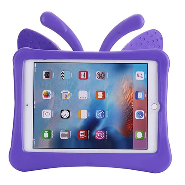iPad Air 1, iPad Air 2, iPad 9.7 Kuori Perhonen Lapsille EVA Violetti