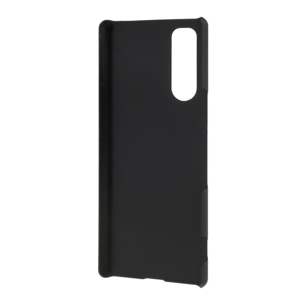 Rubberized Hard Plastic Cover for Sony Xperia 5 - Black