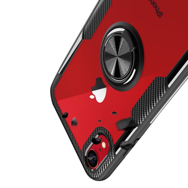 iPhone XR - Genomtänkt Skal med Ringhållare