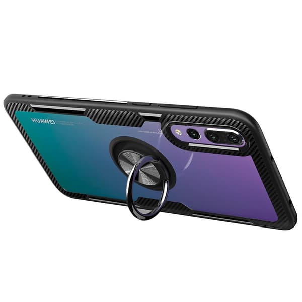 Professionellt Skal med Ringhållare Leman - Huawei P20 Pro