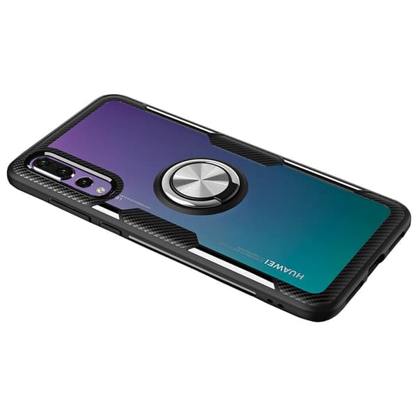 Professionellt Skal med Ringhållare Leman - Huawei P20 Pro