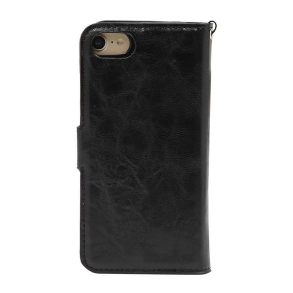 iPhone 7/8/SE 2 Magnetisk Läderplånbok med Löstagbart Skal - Svart
