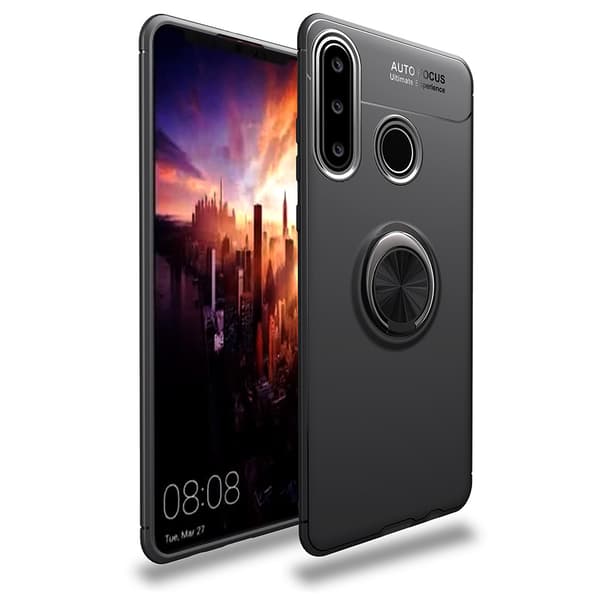 Huawei P30 Lite - Praktiskt Silikonskal med Ringhållare (EPIC)