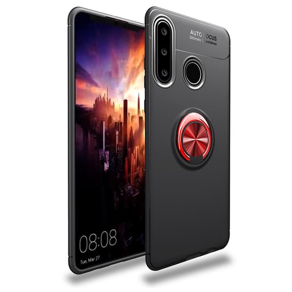 Huawei P30 Lite - Praktiskt Silikonskal med Ringhållare (EPIC)