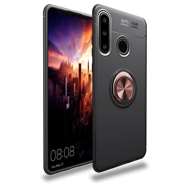 Huawei P30 Lite - Praktiskt Silikonskal med Ringhållare (EPIC)