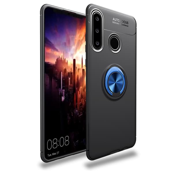 Huawei P30 Lite - Praktiskt Silikonskal med Ringhållare (EPIC)