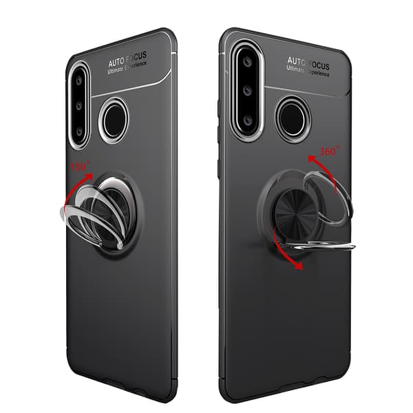 Huawei P30 Lite - Praktiskt Silikonskal med Ringhållare (EPIC)