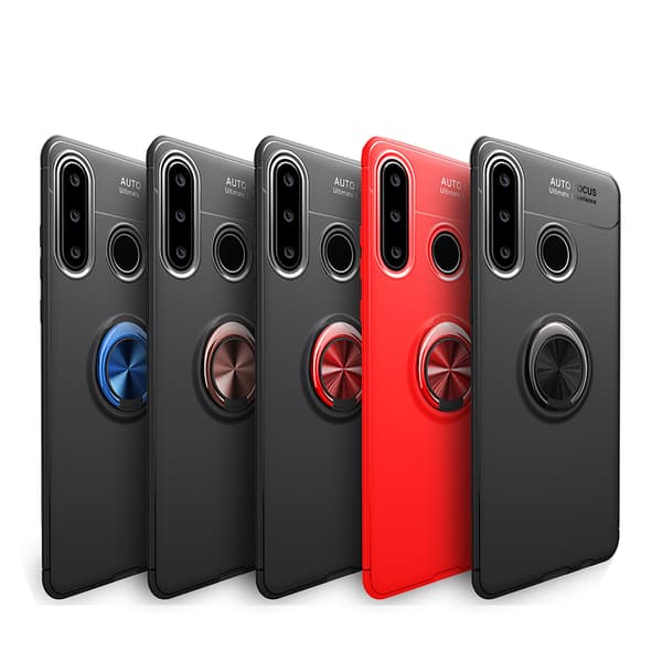 Huawei P30 Lite - Praktiskt Silikonskal med Ringhållare (EPIC)