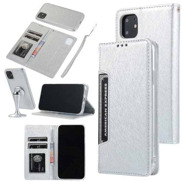 iPhone 11 Pro Max - Stilrent Plånboksfodral Silver