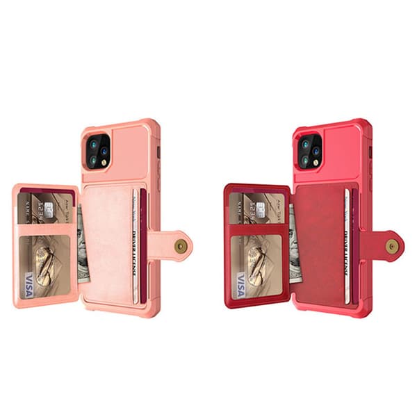 Elegant Smart Skal med Kortfack - iPhone 11 Pro Max
