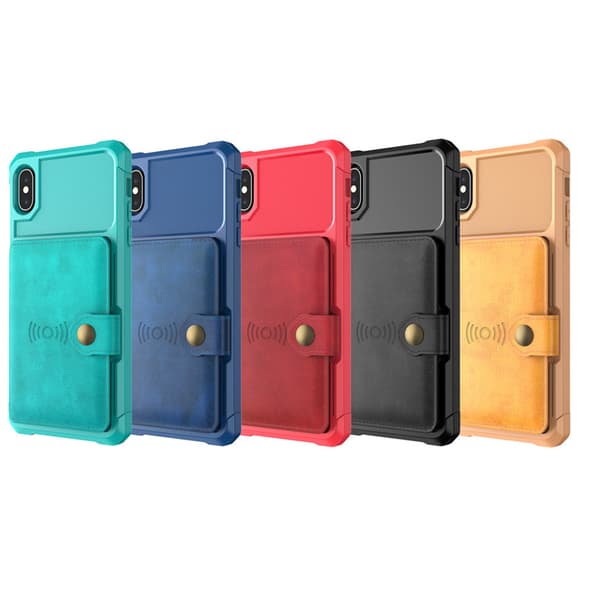 iPhone X/XS - Robust Skal med Kortfack