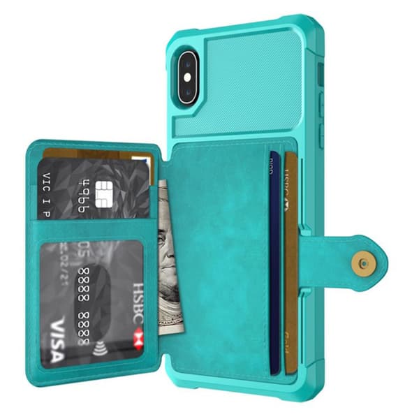 iPhone X/XS - Robust Skal med Kortfack
