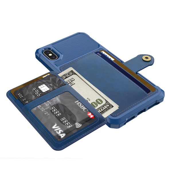 iPhone X/XS - Robust Skal med Kortfack