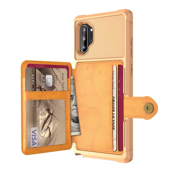 Elegant Smart Skal med Kortfack - Samsung Galaxy Note10+