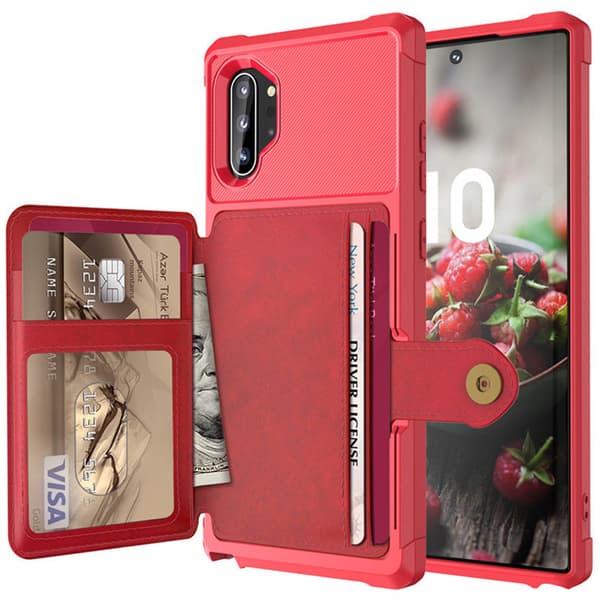 Elegant Smart Skal med Kortfack - Samsung Galaxy Note10+