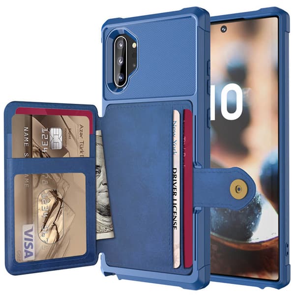 Elegant Smart Skal med Kortfack - Samsung Galaxy Note10+