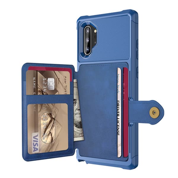 Elegant Smart Skal med Kortfack - Samsung Galaxy Note10+
