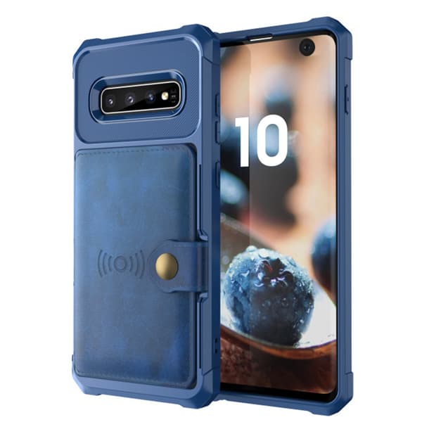 Samsung Galaxy S10+ - Praktiskt Slittåligt Skal med Kortfack