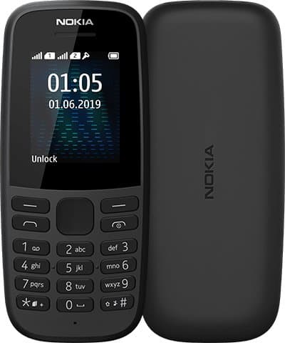 Nokia 105 2019 1.4tum - Black