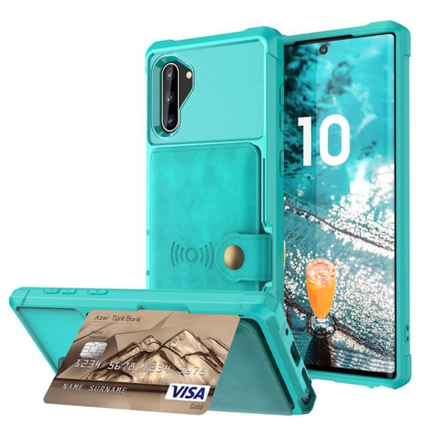 Samsung Galaxy Note10 - Skyddande Skal med Kortfack