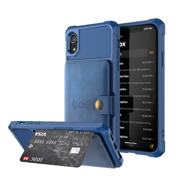 iPhone XR - Smidigt Stötdämpande Skal med Kortfack