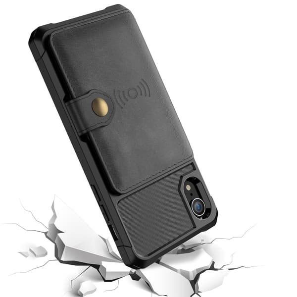 iPhone XR - Smidigt Stötdämpande Skal med Kortfack