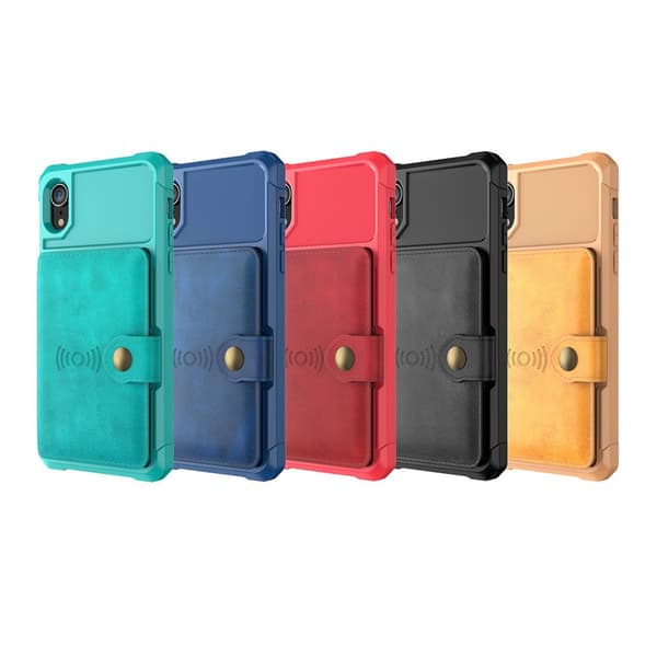 iPhone XR - Effektfullt Skal med Kortfack