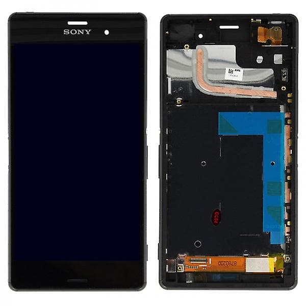 Sony Xperia Z3 LCD Display & Touch Skärm med ram - Svart