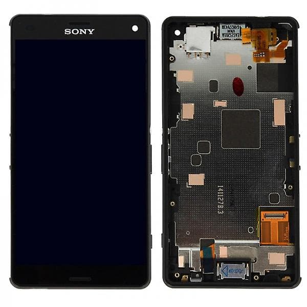 Sony Xperia Z3 Compact Skärm LCD Display med ram - Svart