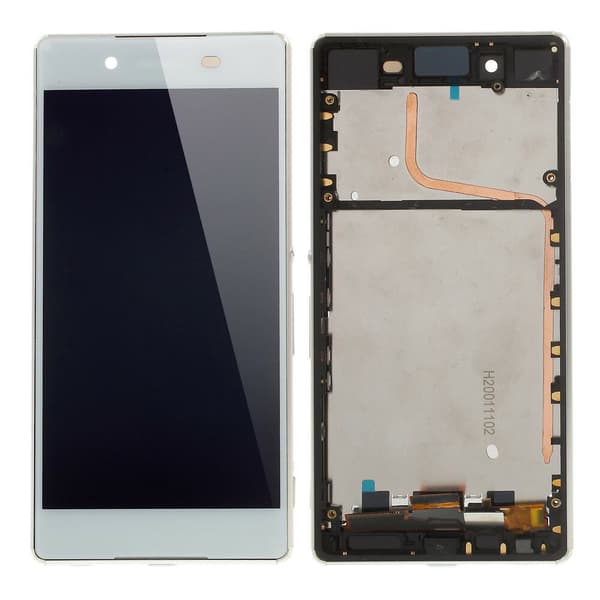 Sony Xperia Z3+ Skärm LCD Display med ram - Vit