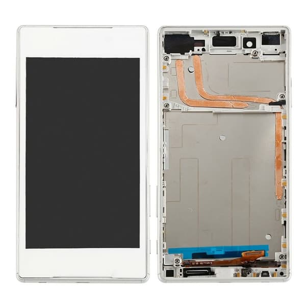 Sony Xperia Z5 Skärm LCD Display med ram - Vit